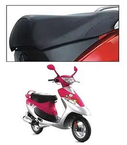 PINZU Motorcycle Seat Cover for TVS Scooty Pep+ (Black)