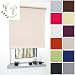 Produktbild Verdunkelungsrollo Springrollo Mittelzugrollo Schnapprollo klemmfix Rollo ohne Bohren Creme Beige Breite 62 bis 202 cm Länge 180 cm Tür Fenster Vorhang blickdicht verdunkelnd klemmbar inkl. Klemmhalter Sonnenschutz Sichtschutz (62 x 180 cm)
