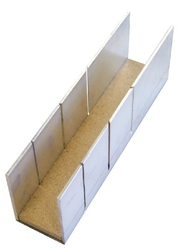 Augusta Präzisions-Schneidlade aus Aluminium 248 mm mit Holzeinlage, 2230 248 57 AMA