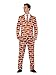 Produktbild Smiffys, Herren Off The Wall Anzug, Jackett, Hose, und Krawatte, Größe: L, 40087