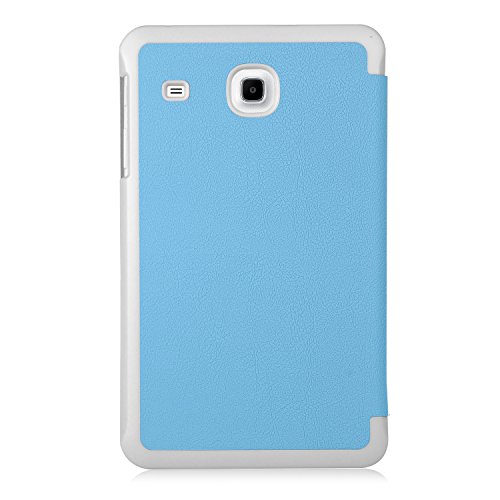 IVSO Ultra Schlank Ständer Slim Leder zubehör Schutzhülle für Samsung GALAXY Tab A (2016) 17.8cm (7 Zoll) Tablet-PC perfekt geeignet (Für Samsung GALAXY Tab A 7.0, Blau) - 6