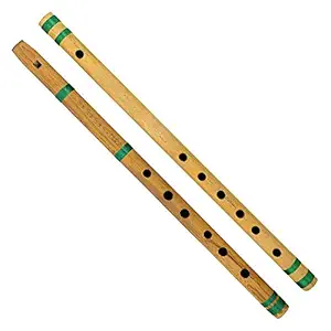 MUSTANG Bamboo Flute Bansuri, Set of 2, Fipple & Transverse, For Kids