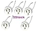 Produktbild LED- und Halogen Lampen Fassung, GU10 Keramik, Anschlusskabel:10cm , 230V ,maximal: 75 W ( 5 Stück )