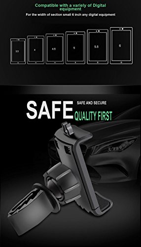 Supporto da auto per smartphone Alta qualitÃ  a 360 gradi â€¢ Garanzia a vita â€¢ Rotazione regolabile a 360 Â° per iPhone X / 8 Plus / 8/7 Plus, Samsung Galaxy S9 / S9 PLUS / S8 / S8 Plus / Nota 8 / Bordo S7 / Huawei Mate 10 e 10 Pro / A7 / A5 / A3, GPS, ecc., Smartphone e dispositivi GPS