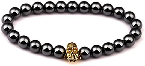 Puffer Collection - Men's Hematite Helmet Bracelet