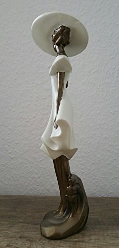 Schöne Figur ~ Frau mit Hut ~ Dekofigur Dame Zierfigur Lady Dekoration Deko - 5