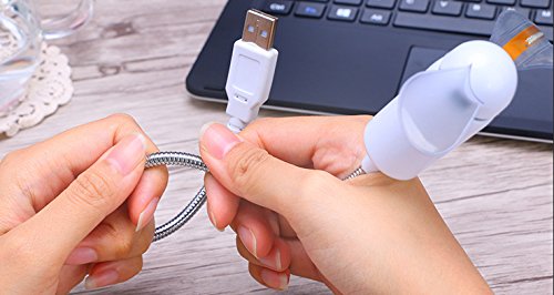Ciaoed Mini USB LED Kreativ Cool Uhr Lüfter Einstellbare Flexible Schwanenhals Zeitanzeige Kühlventilator für PC Laptop - 6