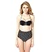 Imported Colloyes 2015 New Sexy Polka Dot Bikini Swimwear With Bandeau Top High-waist Bottom Size S RS.1050.00