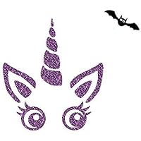 Bügelbild Einhorn Carlotta aus Glitzerfolie