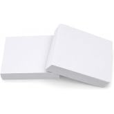 7 x 10 cm Boş Not Kartı &ndash; 200 Gr Kalın 1. Hamur Beyaz K&acirc;ğıt &ndash; Ders &Ccedil;alışma, Hediye Notu, Paket İ&ccedil;i Teşekk&uuml;r ve Hatırlatma Kar