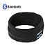 Produktbild Bluetooth Kopfhörer Stirnband, Tectri Wireless Sport Kopfband Hand Frei telefonieren Unisex Musik Band für Fitness Laufen Tennis Spielen Joggen Gassi Gehen - Schwarz