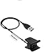Produktbild elecguru Fitbit Alta HR Ladegeräte mit Reset-Taste, elecguru USB Ladekabel Cradle Dock Adapter mit 1,65 FT (550 mm) Kabel Länge für Fitbit Alta HR