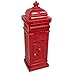 Produktbild Nostalgie Briefkasten Antik Standbriefkasten Alu - Guss rot