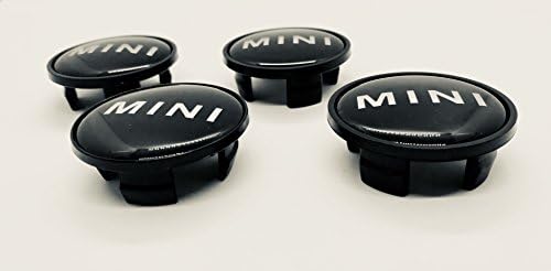 4x Mini Cooper Mini Logo Hub Caps Hub Covers/Wheel Caps Alloy Wheel Center Hub Caps Emblem Black 54 MM