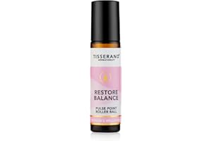 Tisserand Aromatherapy - Restore Balance Pulse Point Roller Ball - Menopause and Menstruation Support - Rose, Clary Sage and Geranium - 10ml