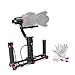 Produktbild Beholder DS1 3 Achsen Brushless Handy Gimbal Stabilisator 32-bit Kontrolleur mit Dual Kohlefaser Handgriff, Verdrahtet Fernbedienung und Pergear Reinigung für DSLRs Maximal Gewicht 3.7lbs Canon 6d 5d 7d Nikon D810 D800 Sony A7 Serie Panasonic GH4 GH7 Serie