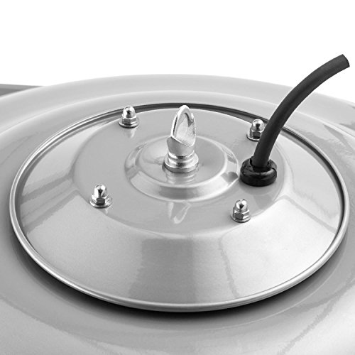 DURAMAXX Hitzkopf Deckenheizstrahler Heizstrahler (Infrarot, 2 Stufen, 750 / 1500 Watt, Anschluss an Steckdose, Seilzugschalter) silber - 3