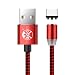 Produktbild USB C Ladekabel Magnet Typ C 3.3ft/6.6ft/10ft Nylon Geflochtene Schnellladung USB Kabel Magnet mit LED-Anzeige für Samsung Galaxy S8,S9,Note8,Note9,Huawei P20,P20pro,LG,HTC Lot