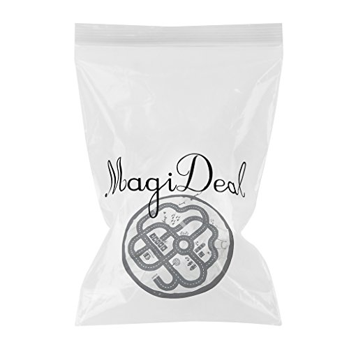 MagiDeal Tapis de Jeu Bébé Enfant Imprimé Toile Rond Sac de Rangement Couverture pour Chambre Salon 95CM - Autoroute