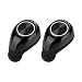 Produktbild bescita Bluetooth Sport in-Ear Kopfhörer, V4.1 Schweißresistent Stereo Mini Wireless BT Schädel Kopfhörer mit 10 Meter Reichweite, eingebautes Mikrofon für iPhone, für Samsung (Schwarz)