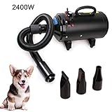3 Temperaturoptionen: trocknet die Haare Ihrer Haustiere schnell und schützt sie gleichzeitig vor Schäden. Starker Luftdruck und Luftvolumen verkürzt die Trocknungszeit für kleine bis mittelgroße Tiere.