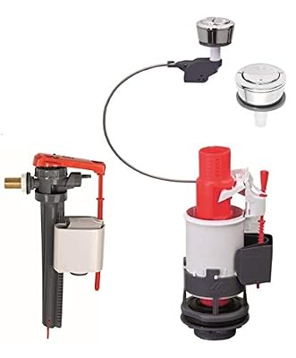 Wirquin MW2 Kit de double Chasse d'eau avec mécanisme économie Robinet + Lateral jollyfill tap 3/8" laiton