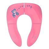 Klapp Reise Töpfchen Sitz wc Für Baby Portable Ausbildung Toilette Kleinkind Fushcia - 7