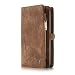 Produktbild KONKY Samsung Galaxy S8 Plus Leder Wallet Hülle, Folio Schutzhülle Cover Magnetisch Leder Geldbörse mit Abnehmbarem Bezug, Multifunktionale Tasche [Card Slots und Zipper] für S8 Plus 6,2 Zoll, Braun