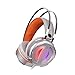 Produktbild JullyeleDEgant G3 Professional Headset mit Super Bass Musik Stirnband Noise Cancelling Kopfhörer mit Mikrofon Bunte LED-Licht
