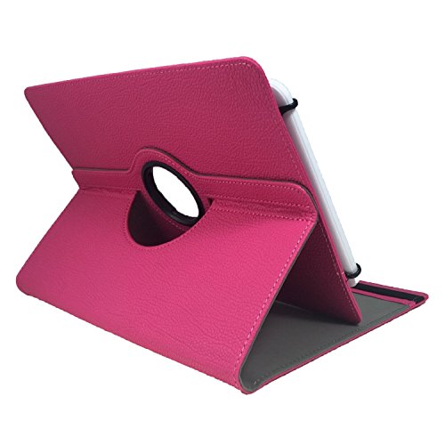 AXXO Tablet für Kinder 10 – 7 Zoll Drehbare Tablet Schutztasche mit Standfunktion + Touch Pen – Pink 7 Zoll 360 - 3