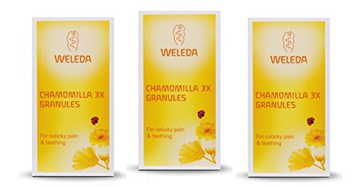 THREE PACKS of Weleda Chamomilla 3x Granules