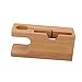 Imported Bamboo Combo Charging Dock Cradle Holder for Apple Watch/iPhone iPho...-14018380MG RS.630.00