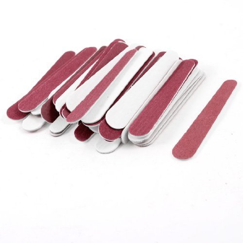 2.5" Long Disposable Professional Beauty Care Red Nail File 50 Pieces
