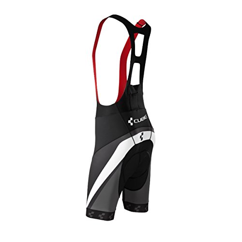 CUBE Herren Trägerhose BIB Short Fahrradhose Radsport Sport Hose kurz + Träger - 2