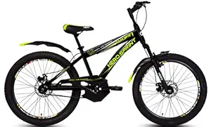 Roadster Bike Studio Presents Unisex-Youth Hero Sprint Thorn 24T Dual Disk Single Speed Kids Mountain Bike Cycle (10+ Years) Black (frame: 14.5 Inches)