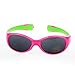 Real Kids Shades Explorer Flex Fit Removable Band with Polycarbonate Sunglasses (Lens 0 Plus, Cherry Pink/Lime Green)