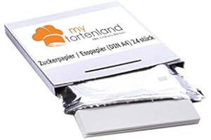 MYTORTENLAND Dekorpapier (Fondant Druckpapier) SLIM DIN A4 (21 x 29 cm) 24 Stück