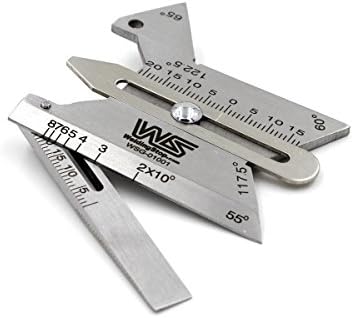 HJC30 Welding Gauge Fillet Weld Gage Measure Reinforcement Width Height Groove Angle Metric Reading