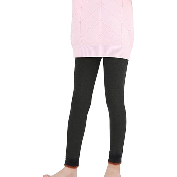 Leggings Fille Hiver - Doublure Polaire Chaude, Motif Étoiles, Confortables Pour École & Jeux