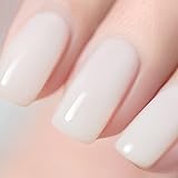 Vishine Smalti in gel Bianco Latte, 15ml Smalto Semipermanente Bianco Latte Bianco Francese Smalto Per Unghie Gel Naturale Sm