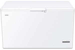 Haier Gefriertruhe CHEST SERIE 3 HCE321T I 319 L Tiefkühltruhe mit Innenbeleuchtung, Super-Gefrierfunktion & antibakterieller Dichtung I Freezer Kühltruhe inkl. 2 Metallkörben I Energieklasse D