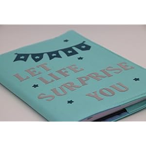 Handmade Terminkalender /Wochenkalender 2018 / DIN A5 / mit Spruch aus Flockfolie