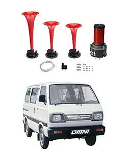 PRIKNIK Three Pipe Air Pressure DC Horn Compatible with Maruti Suzuki Omni