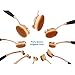 Cooling 10Pcs Professional Oval Toothbrush Design Make up Brushes Set Foundation Brushes Cream Contour Powder Blush Concealer Brush Makeup Cosmetics Tool Kit (Black+Gold)