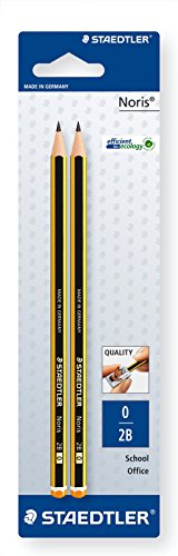 Staedtler 120-0 BK2D Bleistift Noris 2B, 2 ST, Blisterkarte
