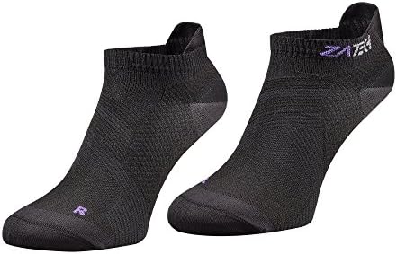 ZaTechShort Cut, Ultra Light Plantar Fasciitis Socks, Compression Socks, No Show Ankle Tab