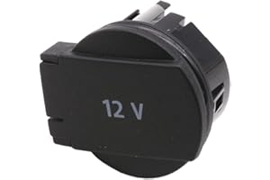 HAOTOM Neu Mittelkonsole Armlehne 12 Volt Steckdose Steckdosengehäuse Abdeckung für VW Passat B8 Golf 6 7 Polo Tiguan Touran Jetta Skoda Kodiaq Rapid 1K0919341F