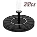 Produktbild Jaminy 2 Stücke Solarbrunnen Vogel Bad Brunnen Wasser Schwimmende Teich Garten Terrasse Dekoration, Solar Springbrunnen garten mit 1.4W Monokristalline Solar Panel für Gartenteich
