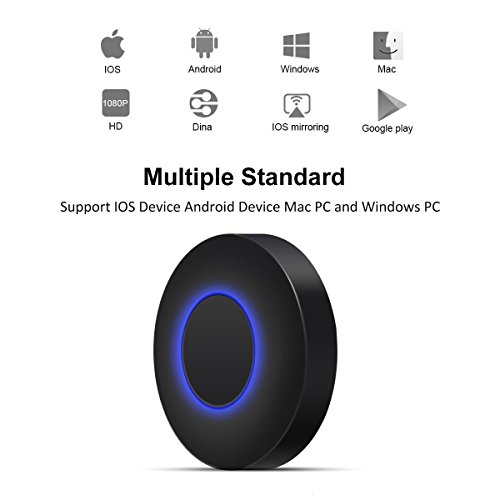 Auslese™ WIFI Display Dongle, Wireless Screen Mirroring Adapter 1080P Mini Display Receiver HD AV Dual Output Support Airplay DLNA Miracast for iOS /Android/TV/Projector RS.1999 (50.00% Off) - Amazon