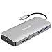 Produktbild Inateck USB C Hub Aluminium Multi-Port USB-C Adapter mit 60 W PD-Ladefunktion, Silber (HB5002)